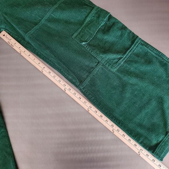 Empyre Darian Green Wide Leg Relaxed Loose Fit Cargo Corduroy Pants Small - Picture 4 of 14